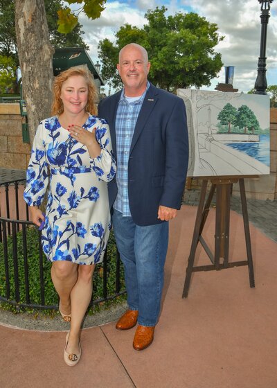 Engagement photo of photographer Beth Sheridan and her then husband-to-be Chris Schaffer.