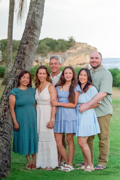 Extended Family Session at Shipwreck Beach in Kauai, HI