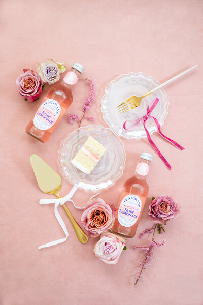 Pink themed detail photo at Tuscaloosa wedding