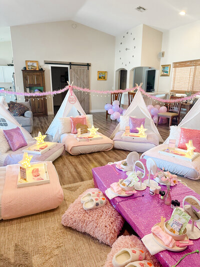 Teepee party with AZ Party Squad