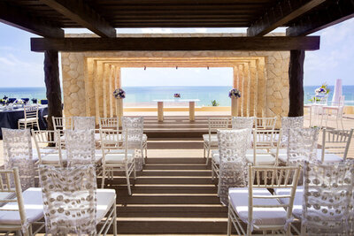 elegant outdoor wedding ceremony site