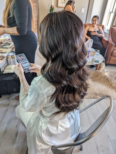 Custom bridal makeup look crafted by an expert Houston makeup artist, enhancing the natural beauty of a Houston bride-to-be.