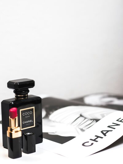Chanel perfume and lipstick