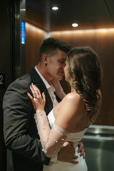 OSU couple had engagement photos done at the campus and at the Hilton Canopy in Columbus, Ohio