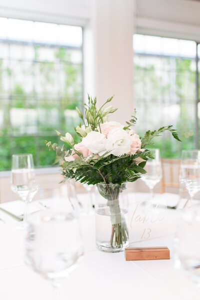 Wedding planning design with bright florals and greenery