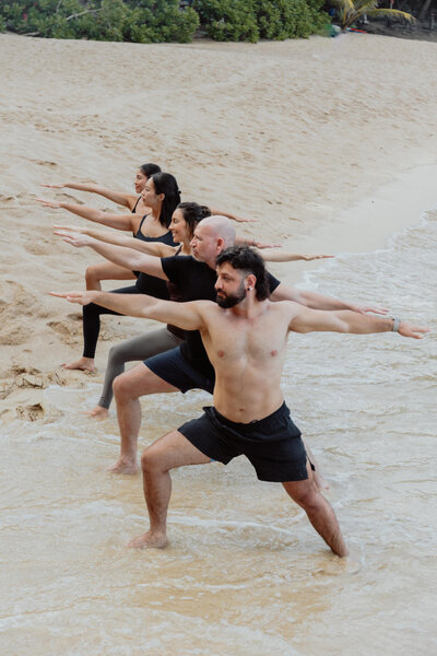 Vinyasa Yoga Phuket Warrior Two Pose Moksha Wellness