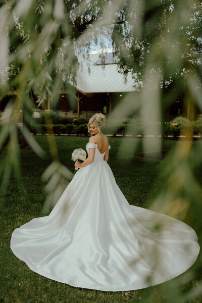 bridal portrait taken by oklahoma wedding photographer