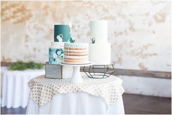 wedding cakes at bleckley inn in Anderson
