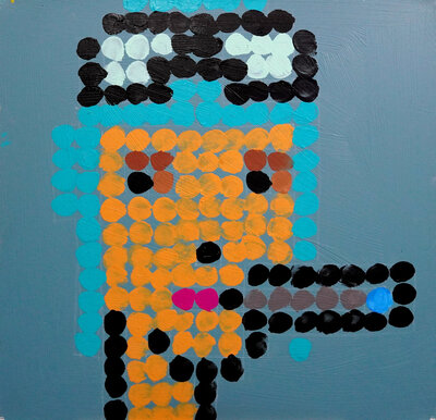 Brent Ray Fraser Cryptopunk Penis Painting - 06