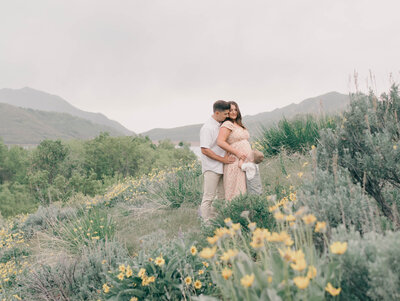 maternity photos in utah mountains captured by  maternity photographer Salt Lake City