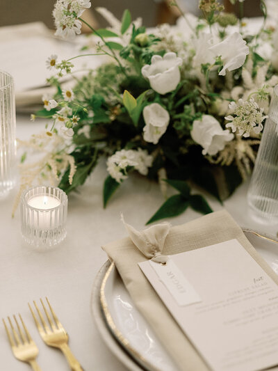 Moody neutral centerpiece low