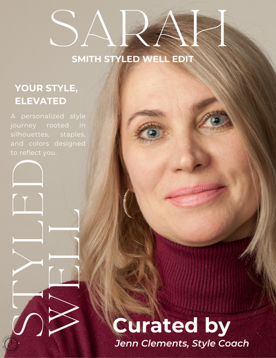 Personalized style map for women over 40 with capsule wardrobe ideas.