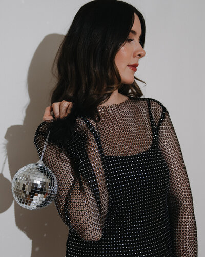 JB Photography -  Sparkly Disco Balls New Years Eve Self Portrait Photoshoot-29