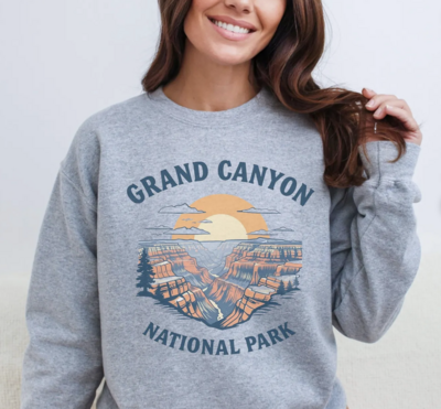 Grand Canyon National Park Sweatshirt - Sport Grey