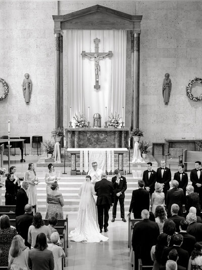 austin-texas-church-wedding-bride-walking-down-aisle
