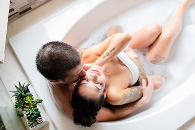 Bathtub Boudoir, Boudoir Session, Couples Boudoir, San Diego Steamy Session, San Diego Boudoir, Boudoir Photographer, San Diego Photographer-41
