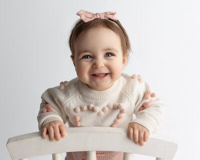 Cleveland and canton baby photographer one year image.