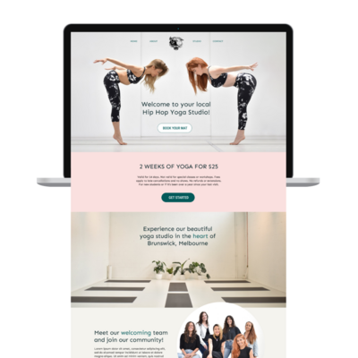 yin creative yoga website mockup2