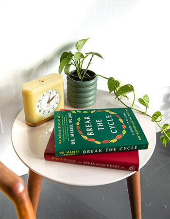 Clock and Books from Lori Lubbers' Office