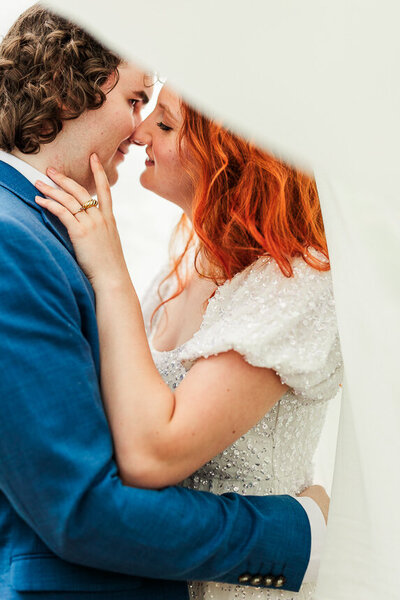 Wedding photography with a bit of veiled look