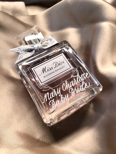 hand engraved perfume bottle