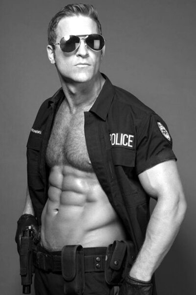 Brent Ray Fraser Officer Hardonski Photoshoot with Anna Sagaria