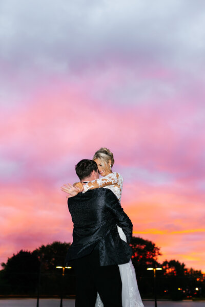 michigan wedding photographer in a terrace