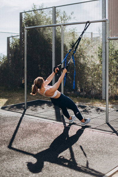 Train with Ellen one-on-one personal training TRX training