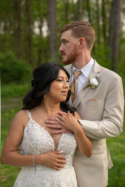 Hidden Hollow Farm wedding in crawfordsville indiana timeless bridal party