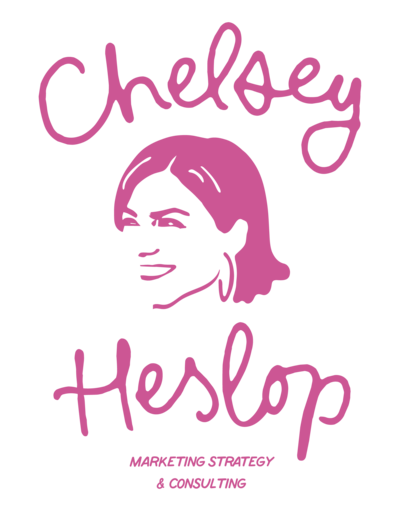 Chelsey Heslop primary logo plum