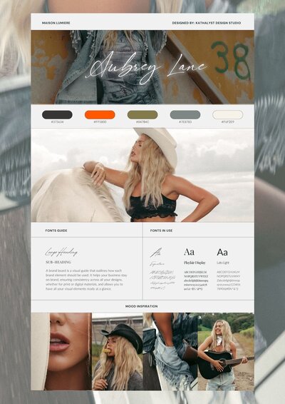 Heritage Blanc Visual Brandboard