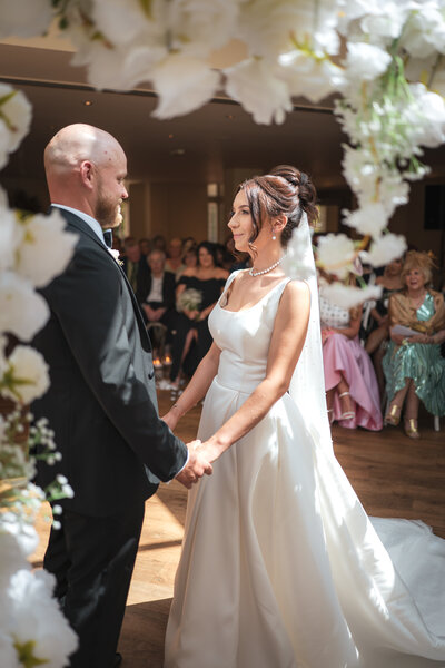 Alex & Mark in their ceremony