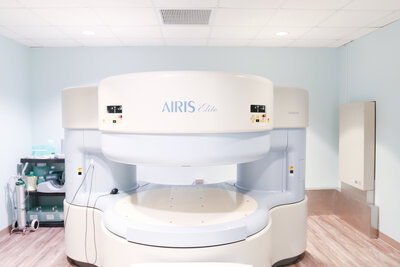 Close Up Front View of Open MRI Machine in Clovis, NM - Summit Imaging