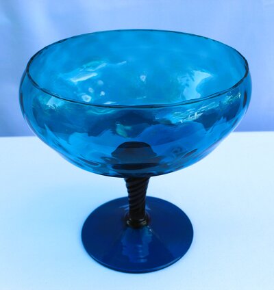 blue candy dish