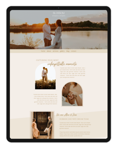 wedding planner showit template