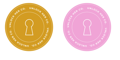 unlock her co pink submark logo