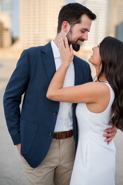 photo of Black Tie Wedding bride and groom  by Courtney Rudicel wedding photographer in Indianapolis