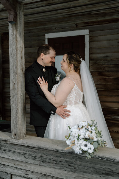 Bride and groom portrait