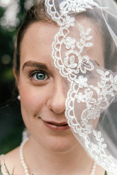 Artful Wedding Bride Portrait