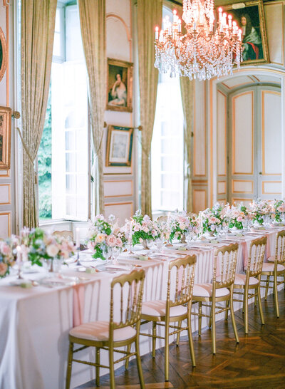 château de Champlâtreux wedding reception outside Paris, France