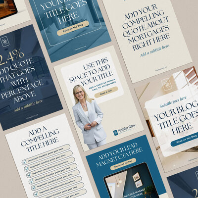 social media template design for mortgage broker