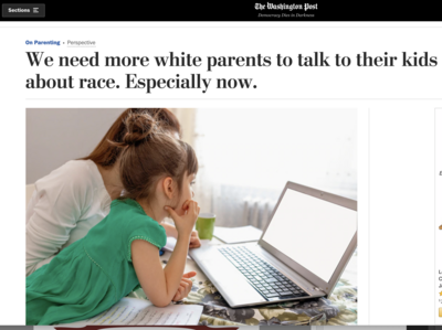 How to talk about race with children, advice featured in the Washington Post.