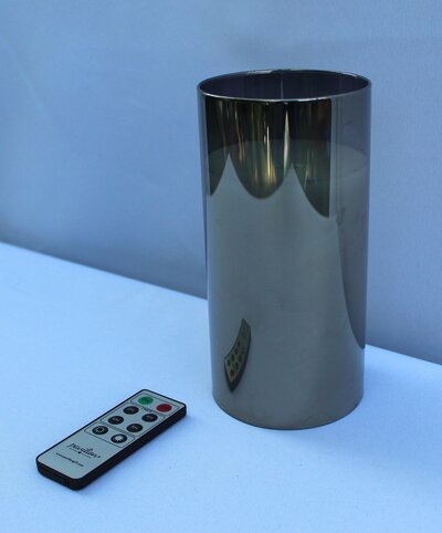 battery remote candle silver for rent