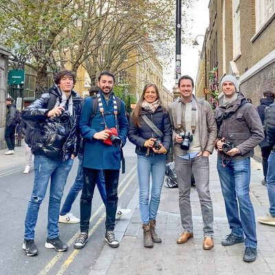 Juliet in London with a workshop