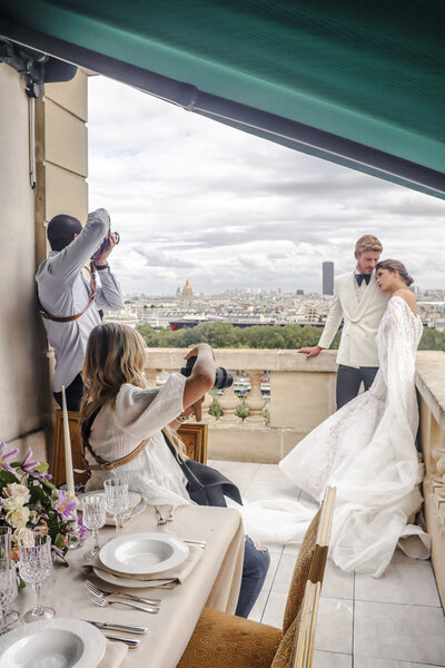 luxury hotel wedding terrace paris