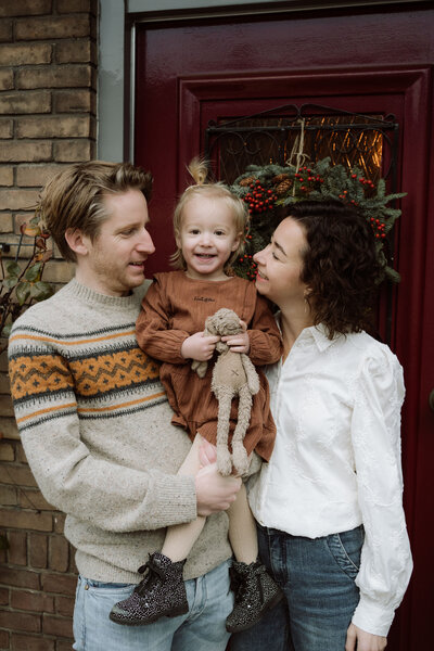 Kerst deurportret shoots 