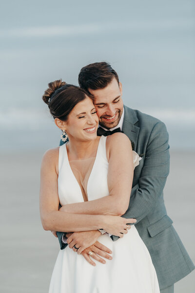 Bridal portraits on the beach at the omni resort