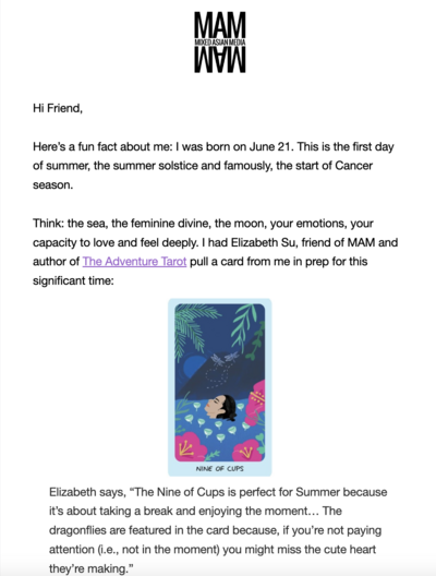 Mixed Asian Media Email Feature