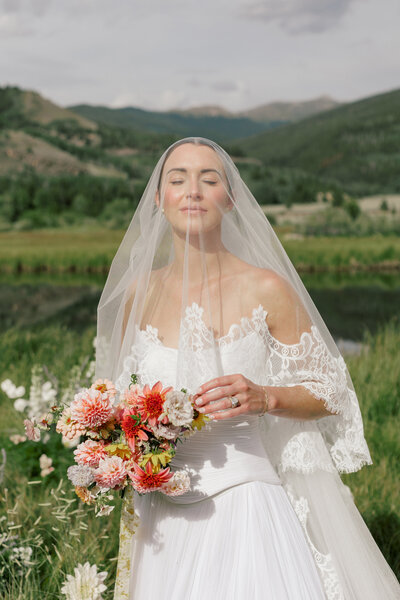 Summer wedding in the Colorado mountains 