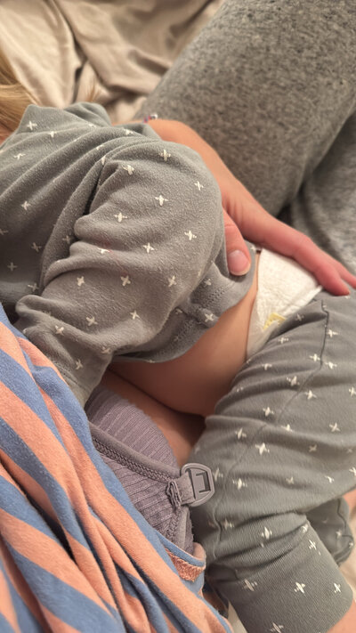 Post birth bliss with newborn